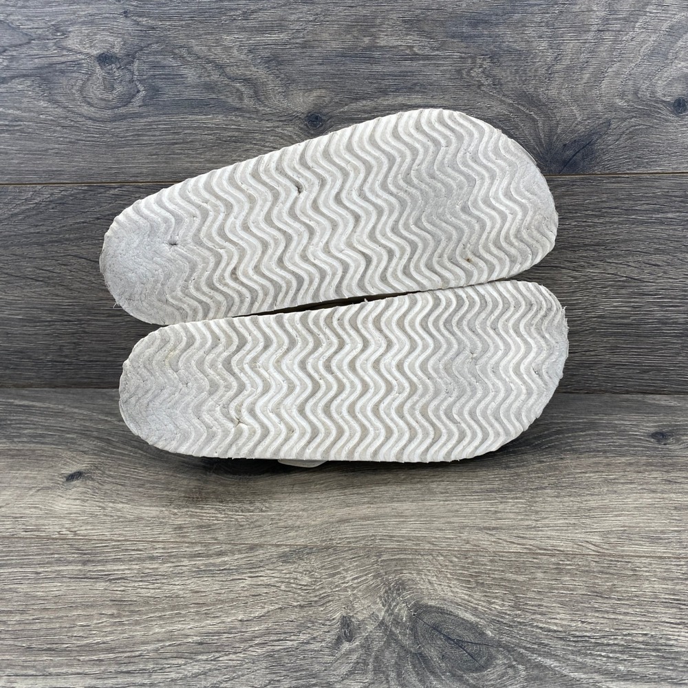 Cushionaire Lane Cork Footbed Clogs Womens 9M White Vegan Leather Buckle Mules - Picture 2 of 10